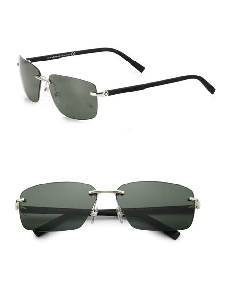 rectangular sunglasses men|rectangle rimless sunglasses men's.